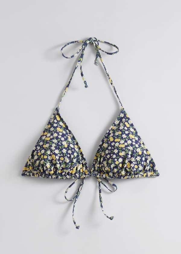Halterneck Triangle Bikini Top