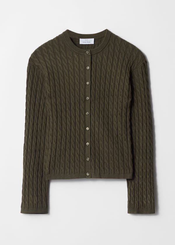Cable-Knit Cardigan