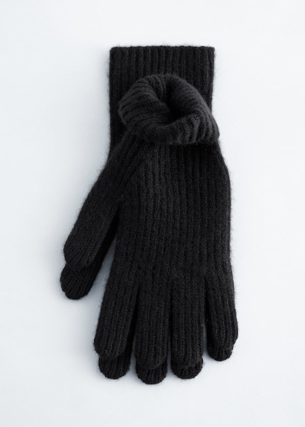 Ribbed Cashmere Gloves
