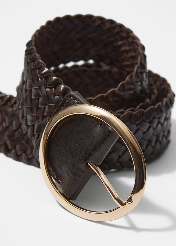 Woven Leather Belt