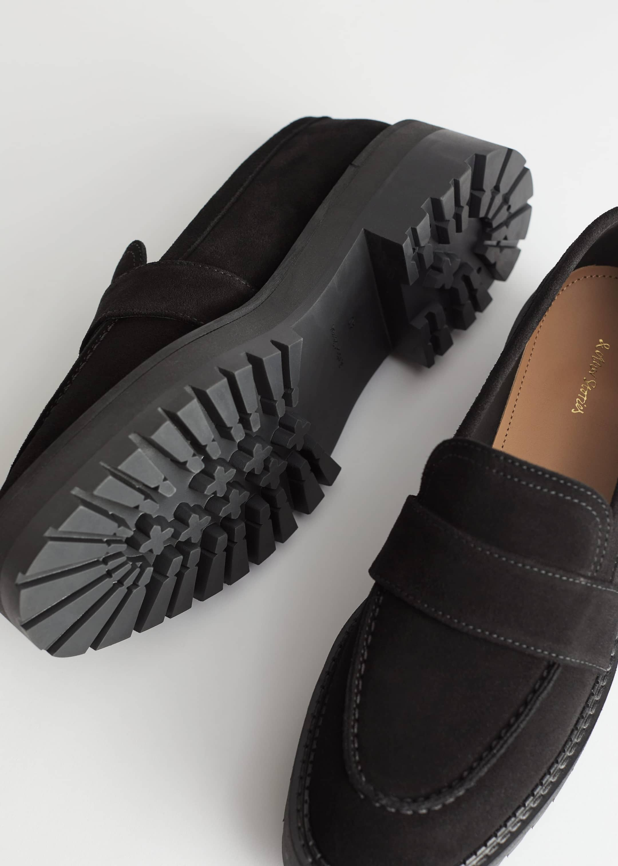 Chunky Leather Loafers - {{variantName}} - Descriptive Detail