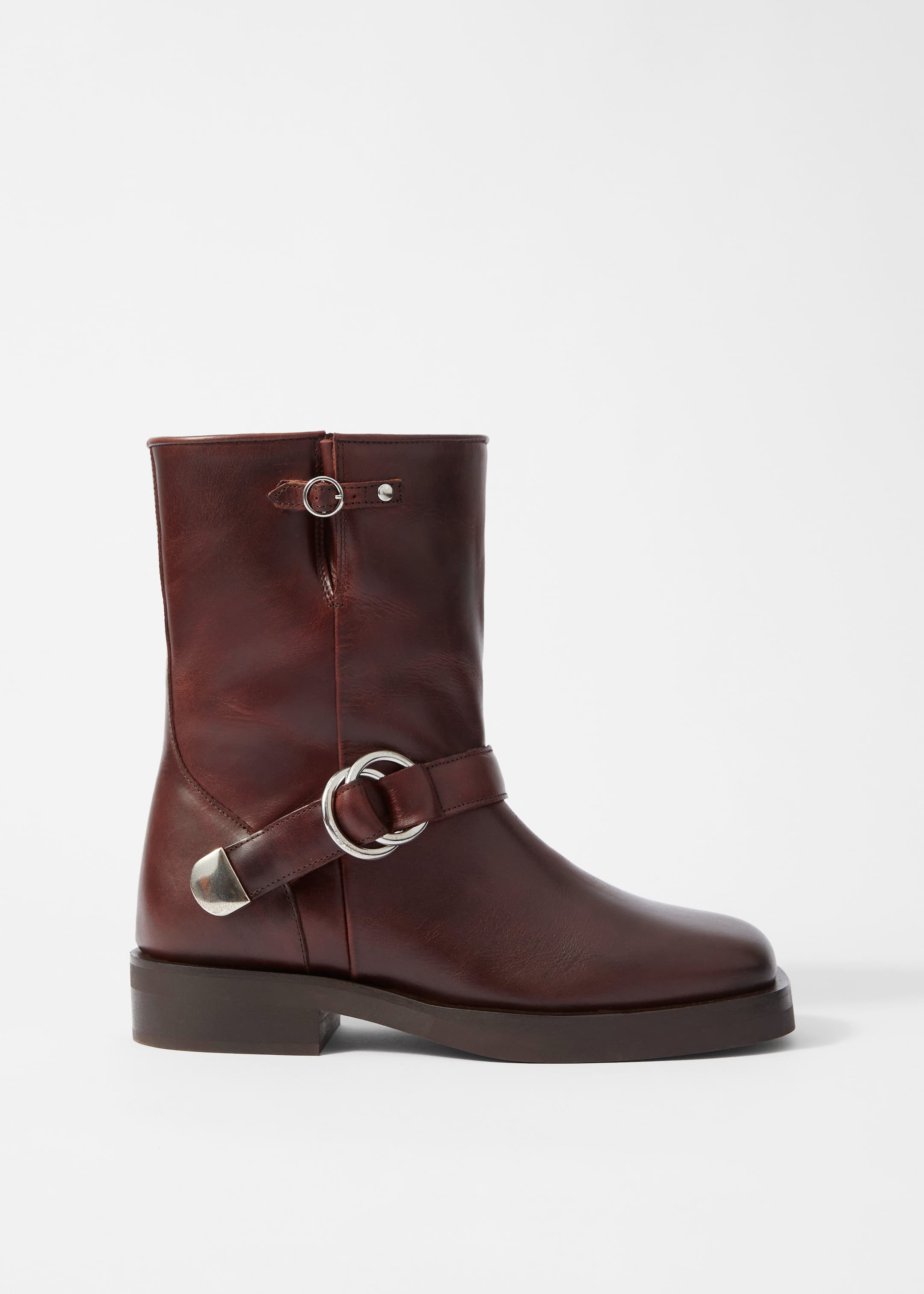 Image of Leather Biker Boots