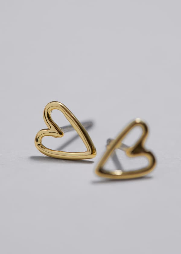 Heart Stud Earrings