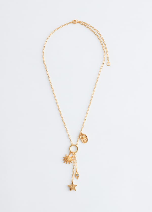 Charm Lariat Necklace