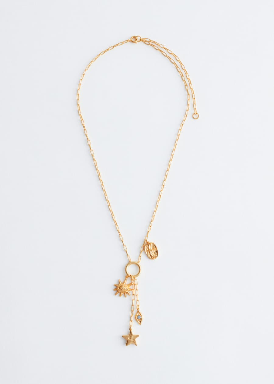 Charm Lariat Necklace