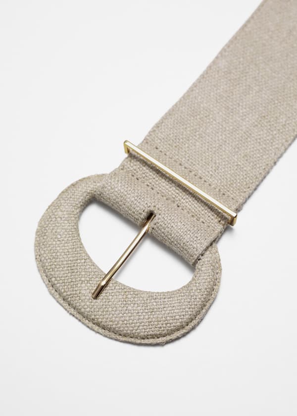 Wide Linen Belt