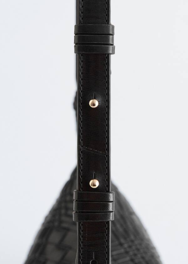 Interwoven Leather Crossbody Bag