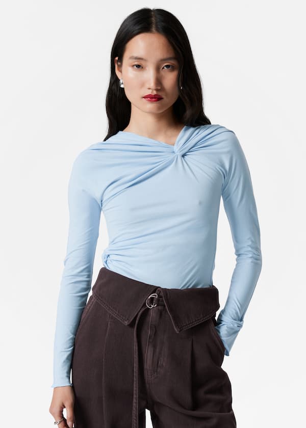 Twisted Gathered Top