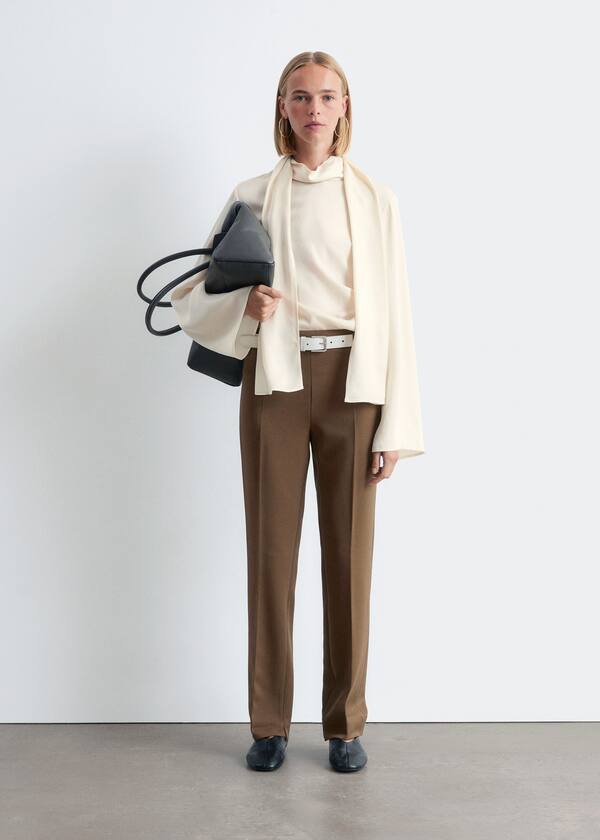 Slim-Leg Press-Crease Trousers