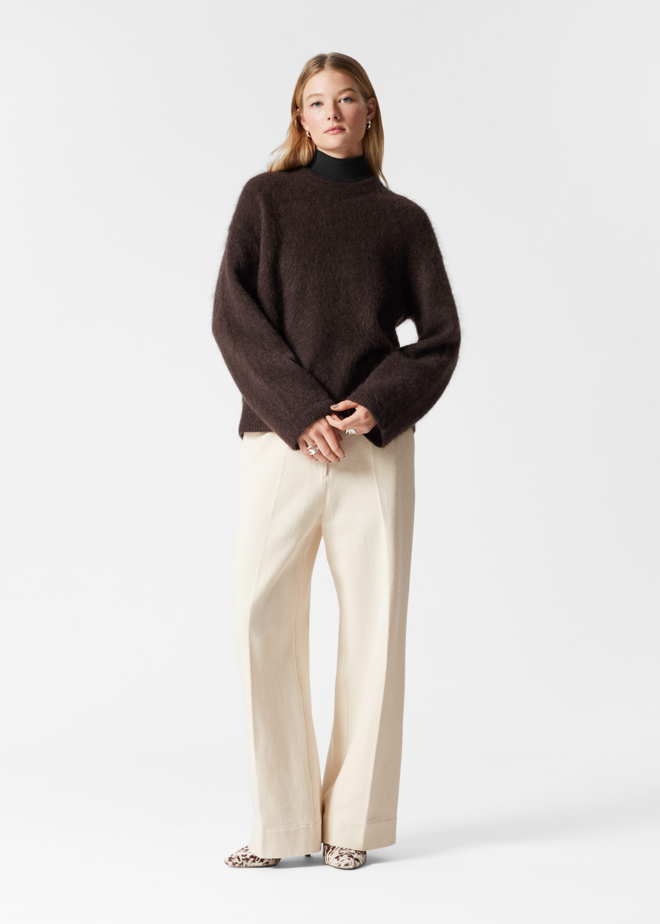 Mohair-Blend Jumper - Mole - Lookbook