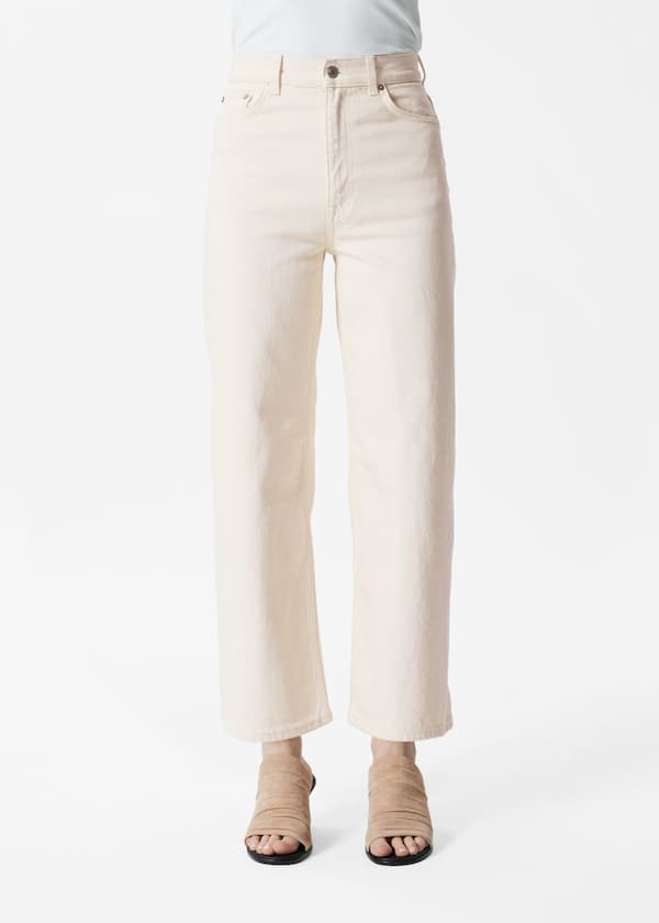Cropped Wide-Leg Jeans