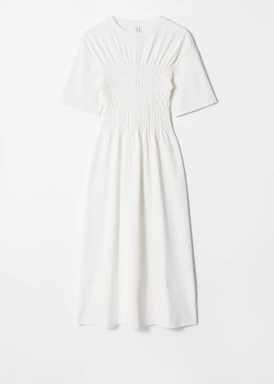 Smocked Midi Dress
