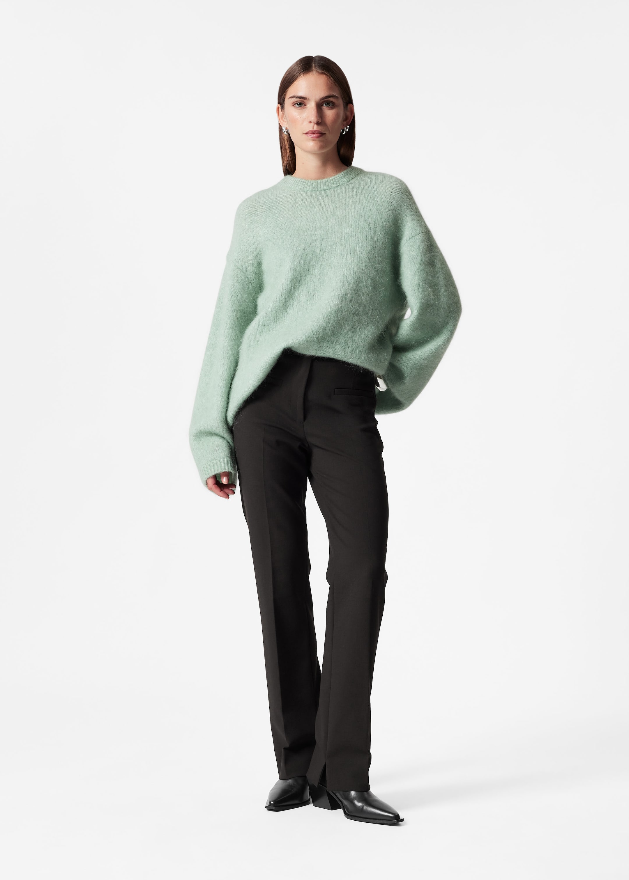 Mohair-Blend Jumper - Mole - Lookbook