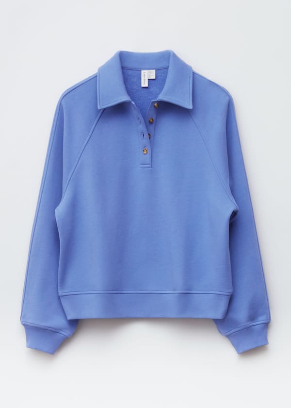 Collared Polo Sweatshirt