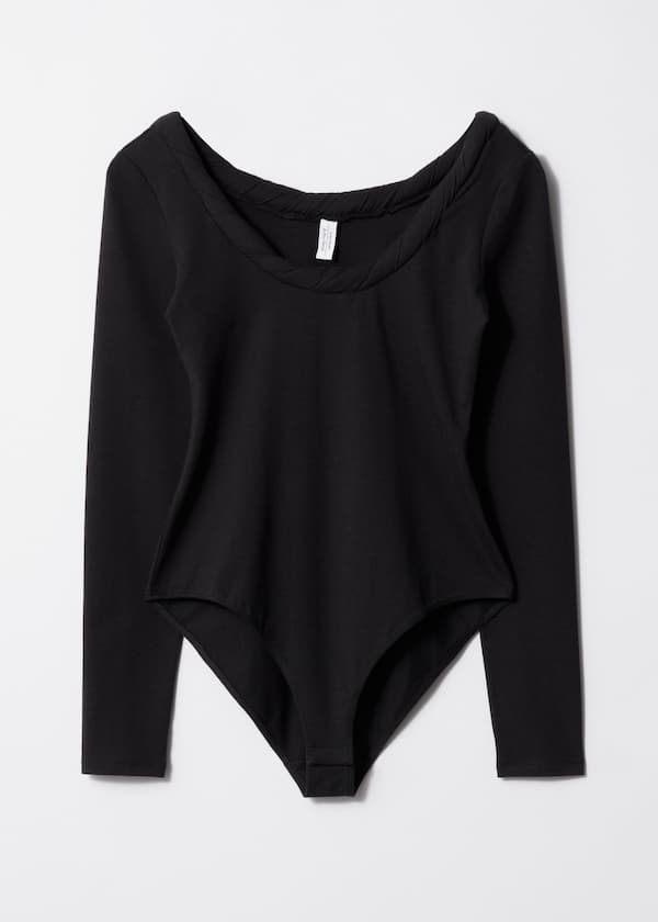 Twisted Neckline Bodysuit