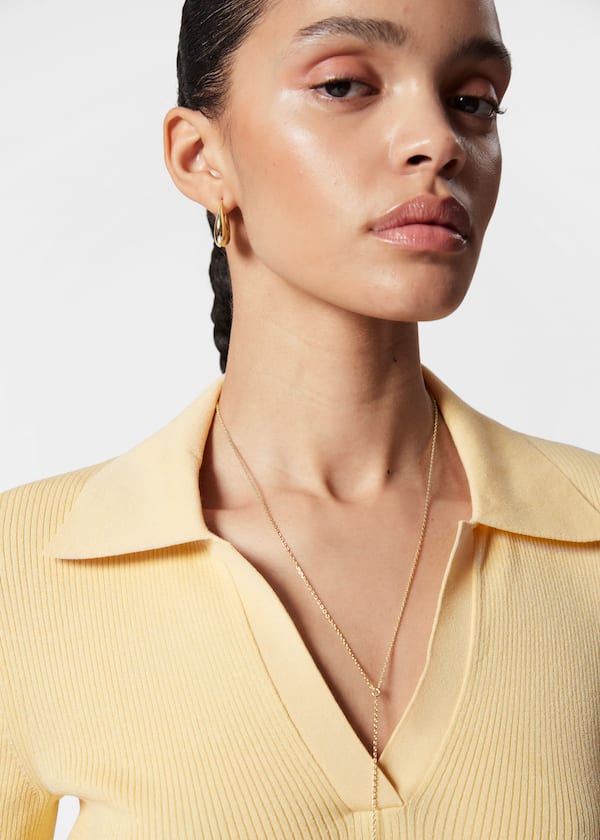 Collared Short-Sleeve Top