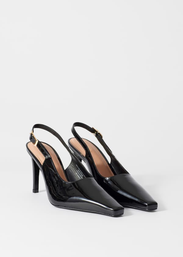 Patent Leather Slingback Pumps