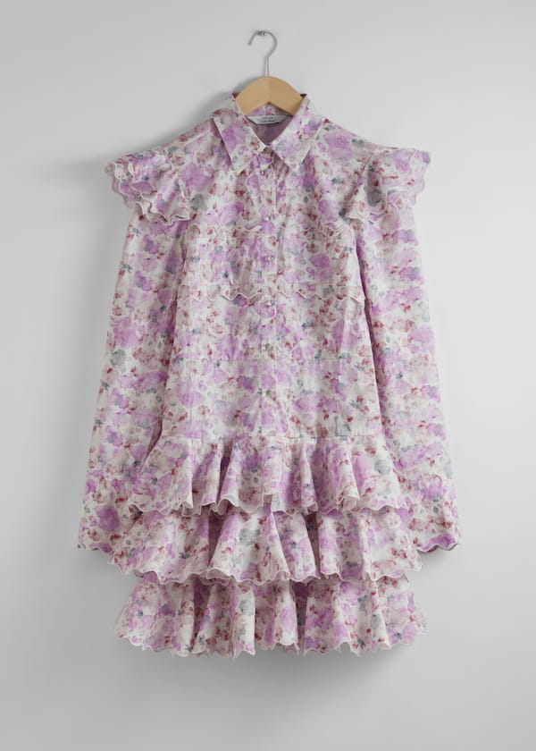 Tiered Ruffle Mini Dress