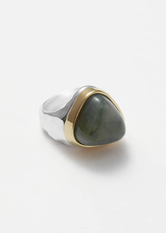 Two-Toned Stone Ring