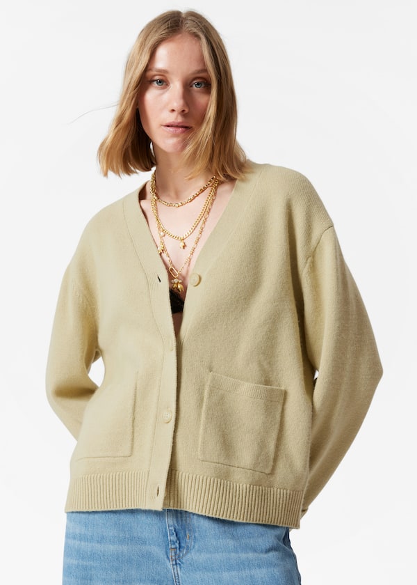 Patch-Pocket Cardigan