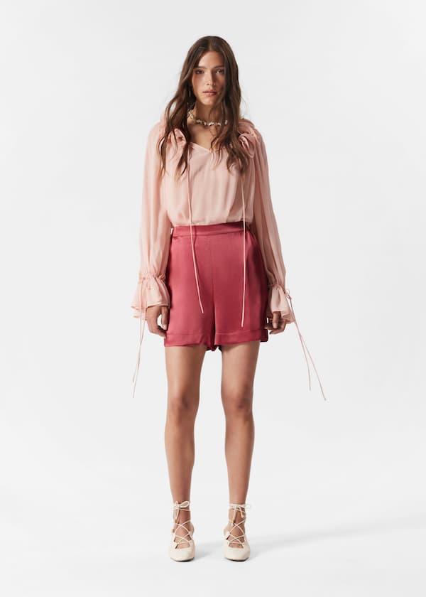 Satin Pull-On Shorts