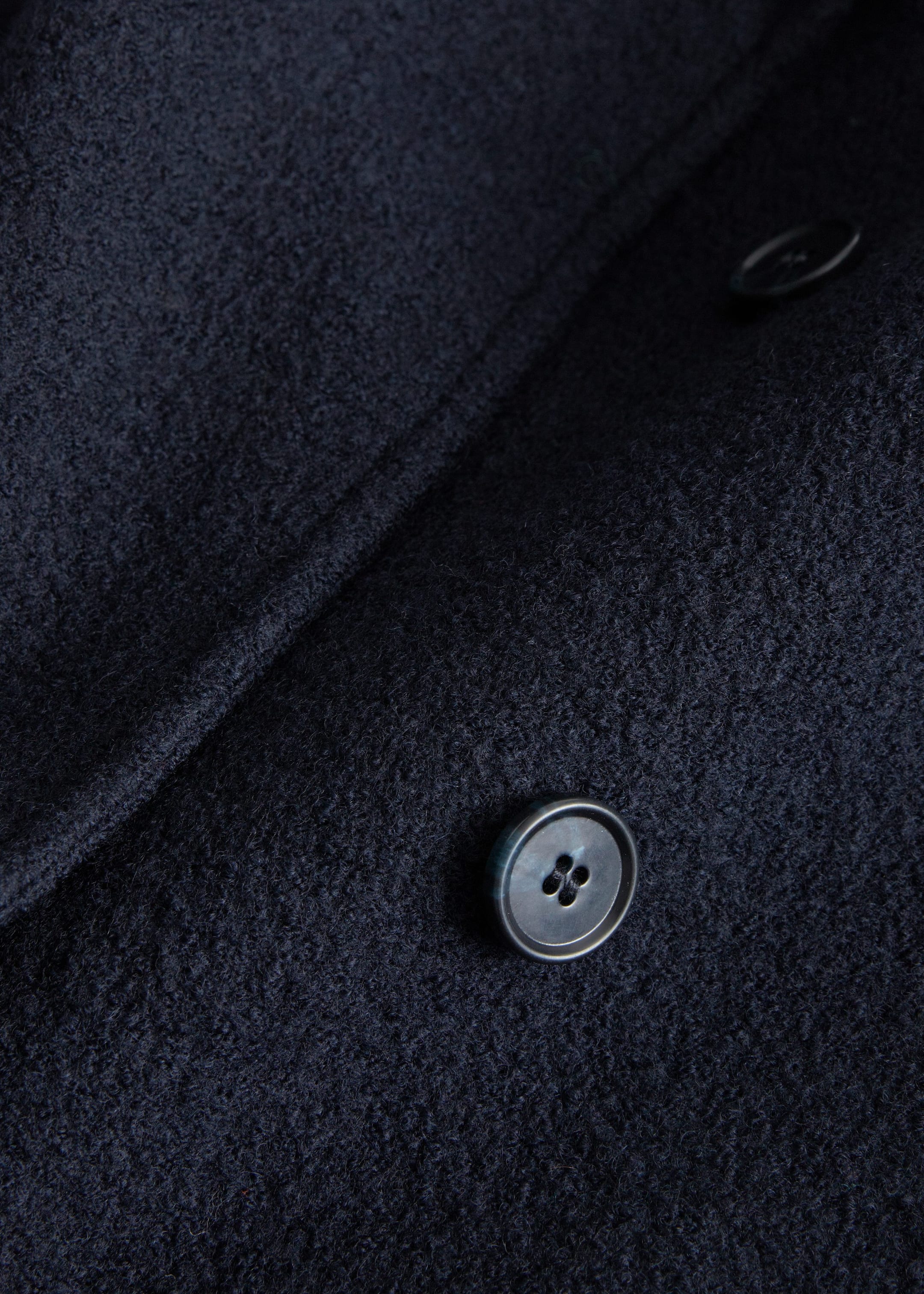 Manteau volumineux en laine avec ceinture - {{variantName}} - Descriptive Detail