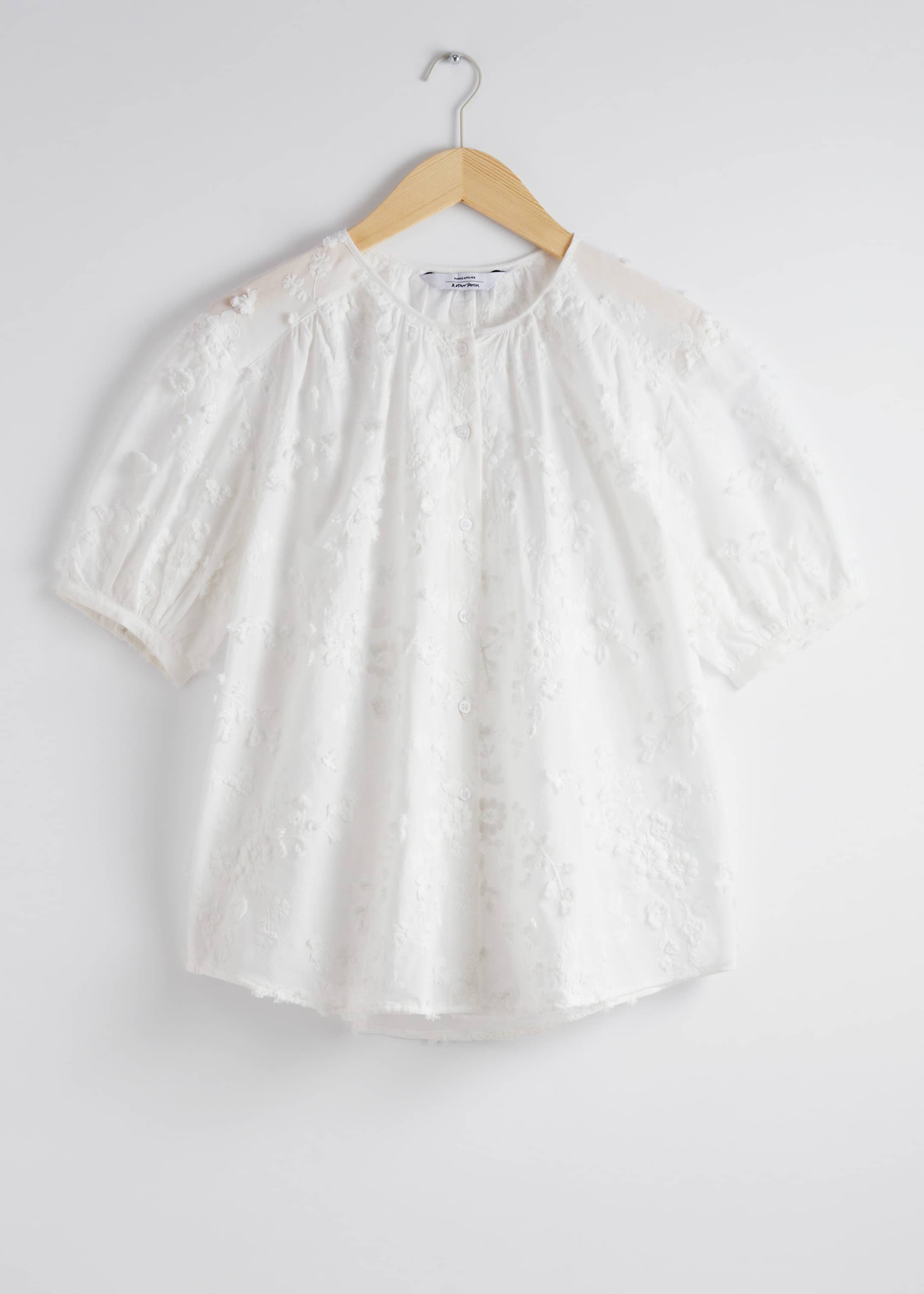 Image of Oversized-Bluse mit Puffärmeln