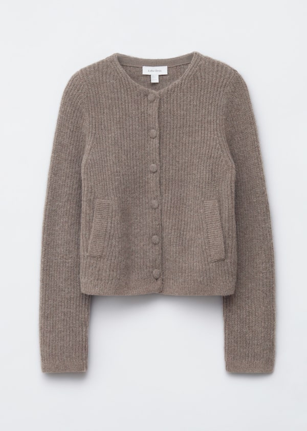 Rib-Knit Cardigan