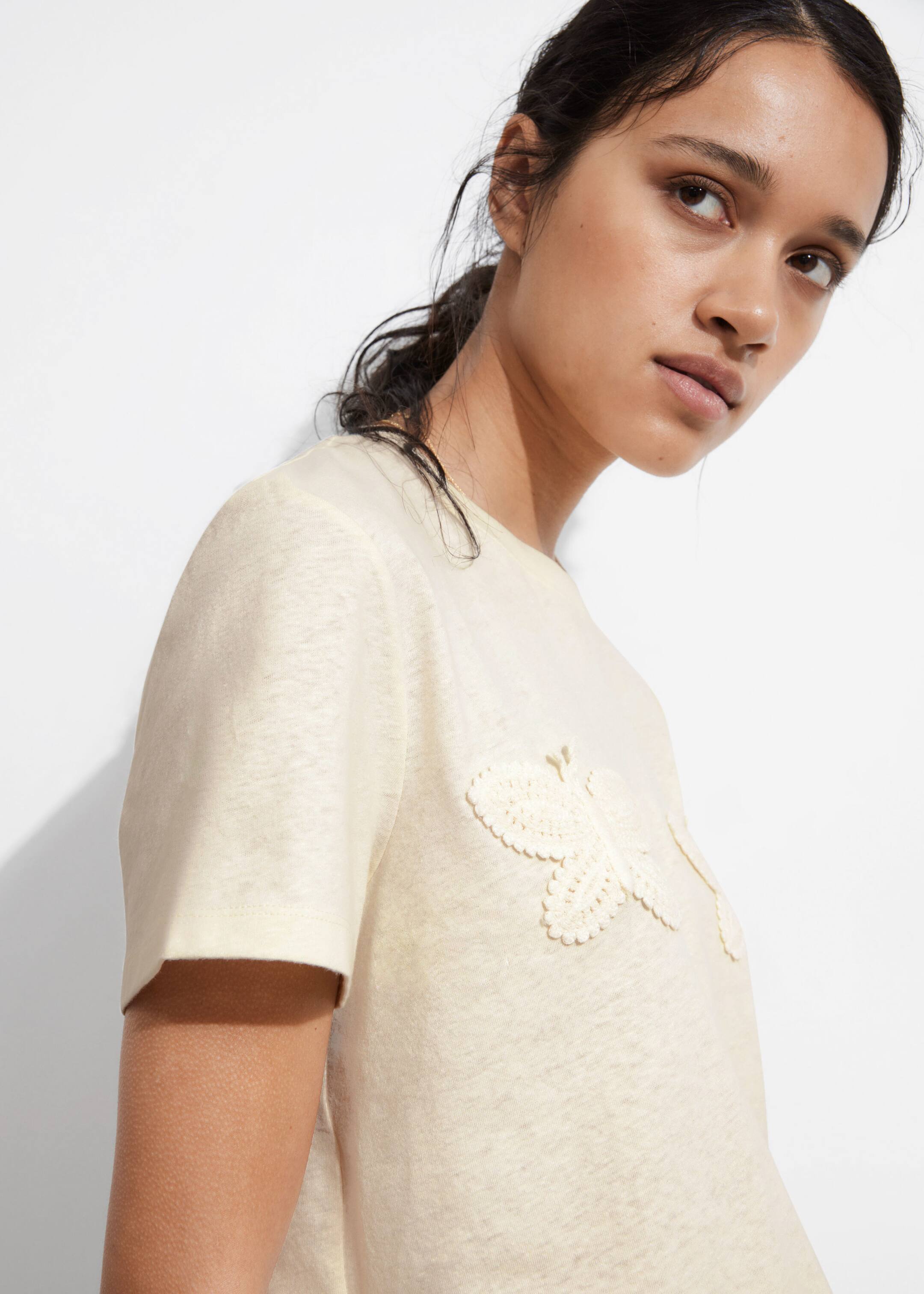 Linen-Blend T-Shirt - Cream - Lookbook