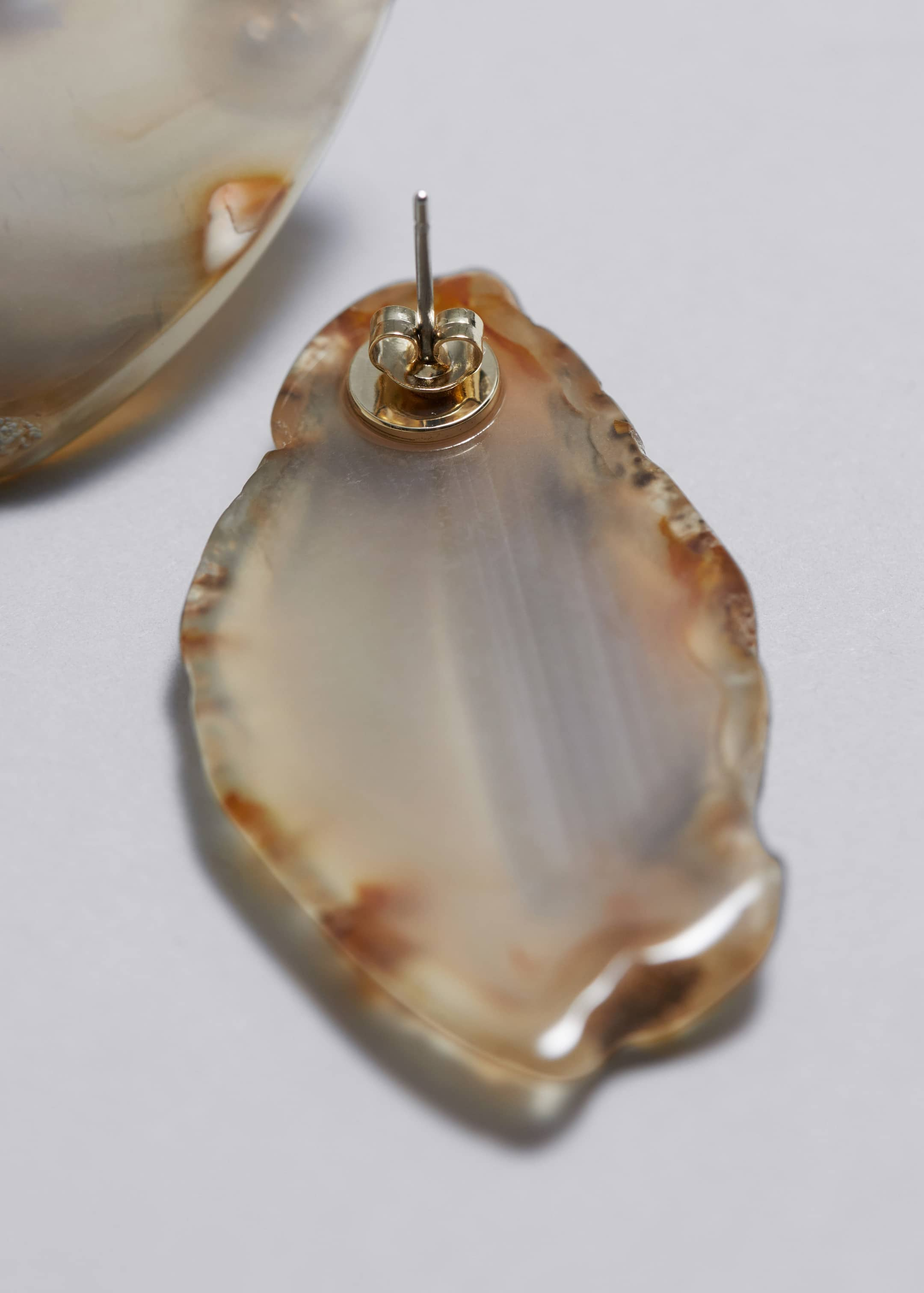 Semi-Precious Stone Earrings - {{variantName}} - Descriptive Detail