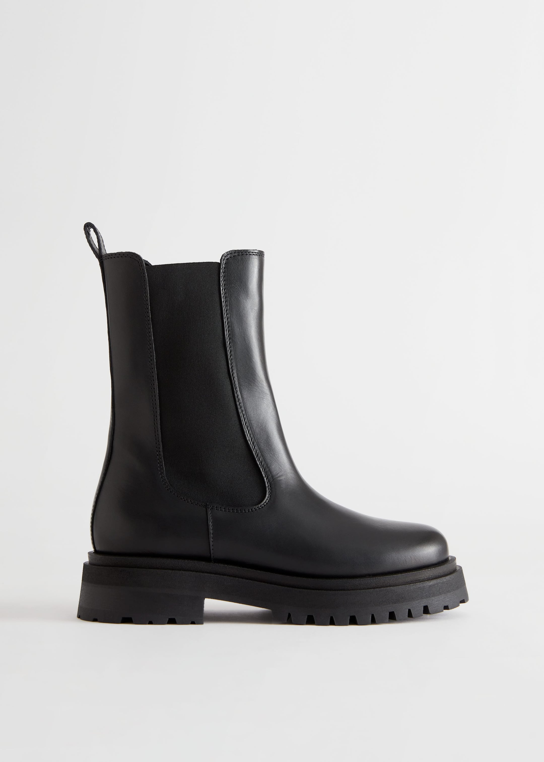 Image of Chunky Chelsea Leather Boots