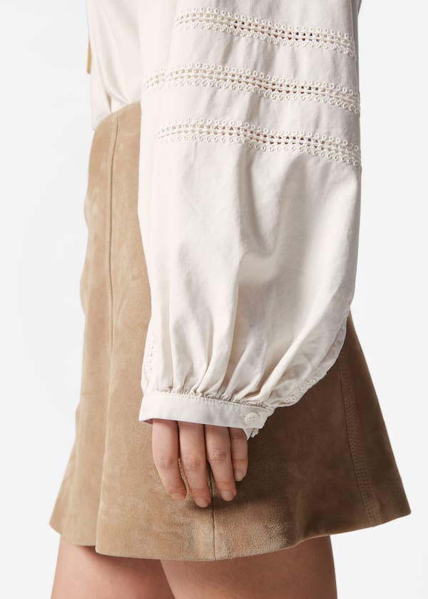 Voluminous Sleeve Blouse