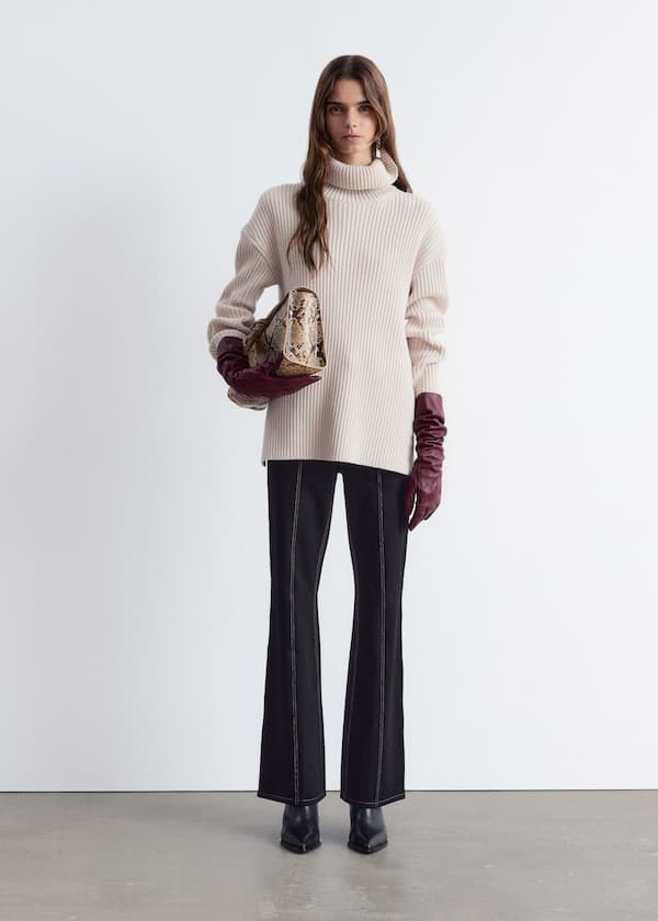 Turtleneck Wool-Knit Jumper