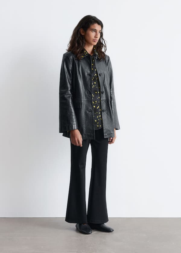 Kick-Flare Jersey Trousers