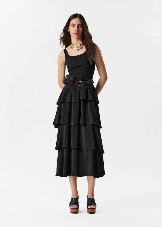 Ruffle Midi Dress