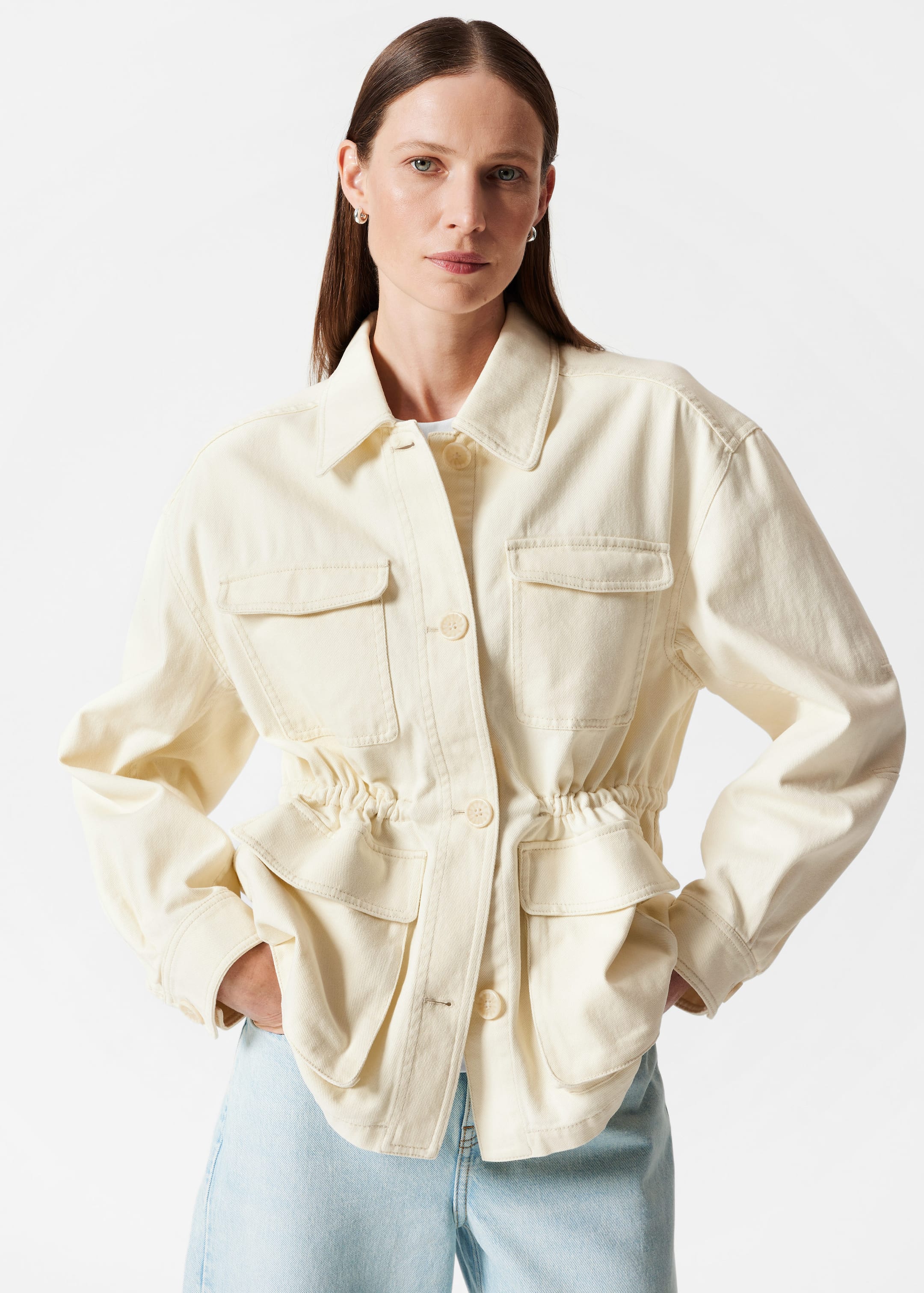 Workwear Jacket - Cream - Lookbook