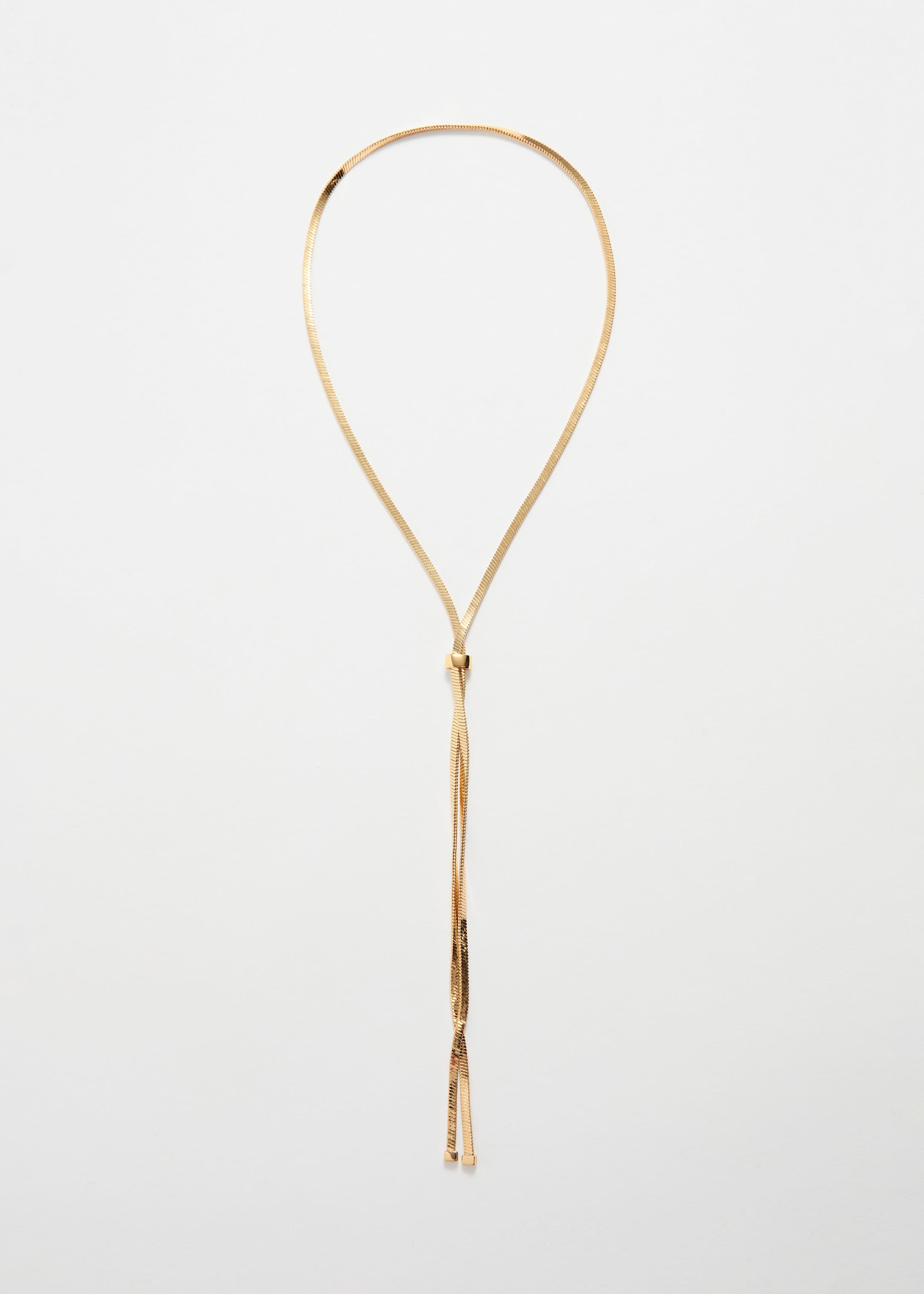 Lariat Chain Necklace - Gold - Still Life