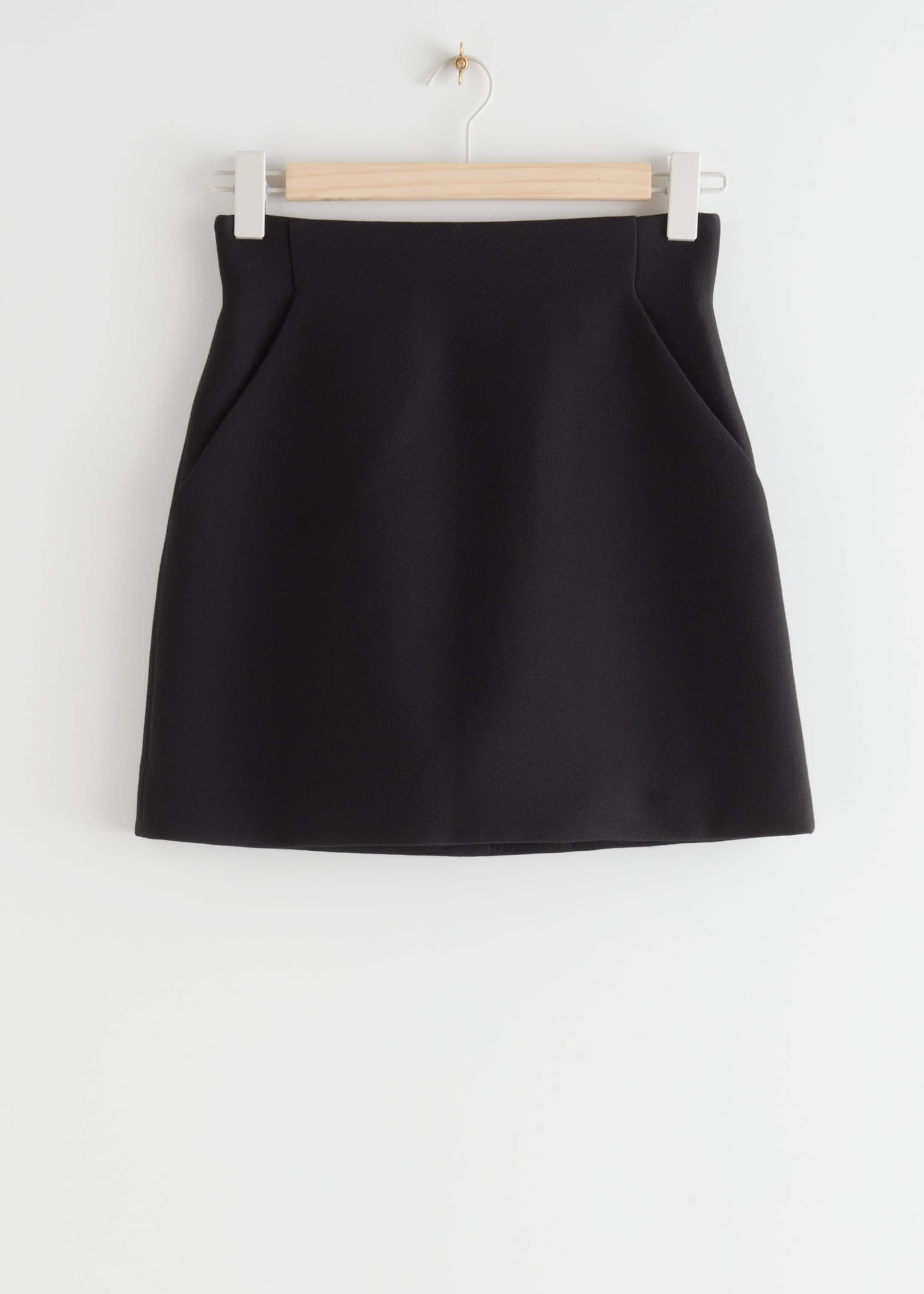 A-Line Mini Skirt - Black - Still Life