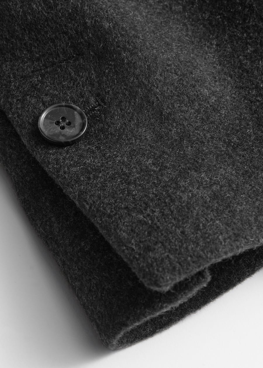 Single-Breasted Wool Maxi Coat