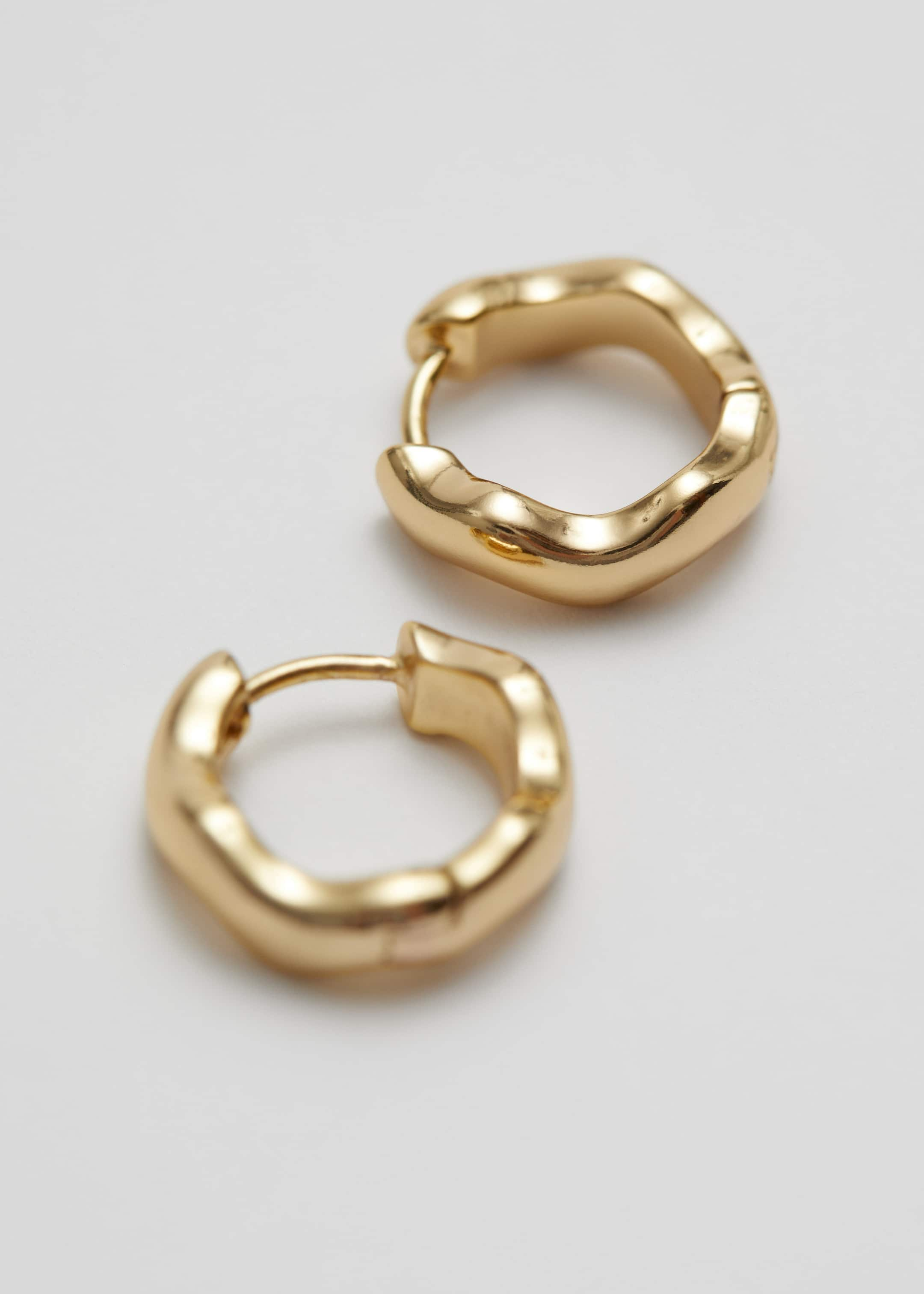 Wave Hoop Earrings