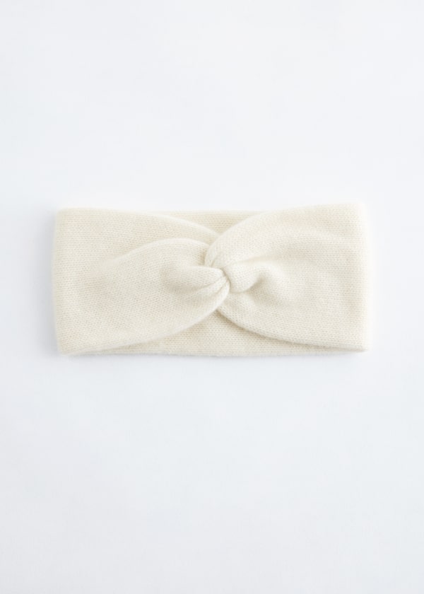 Twist-Front Cashmere Headband