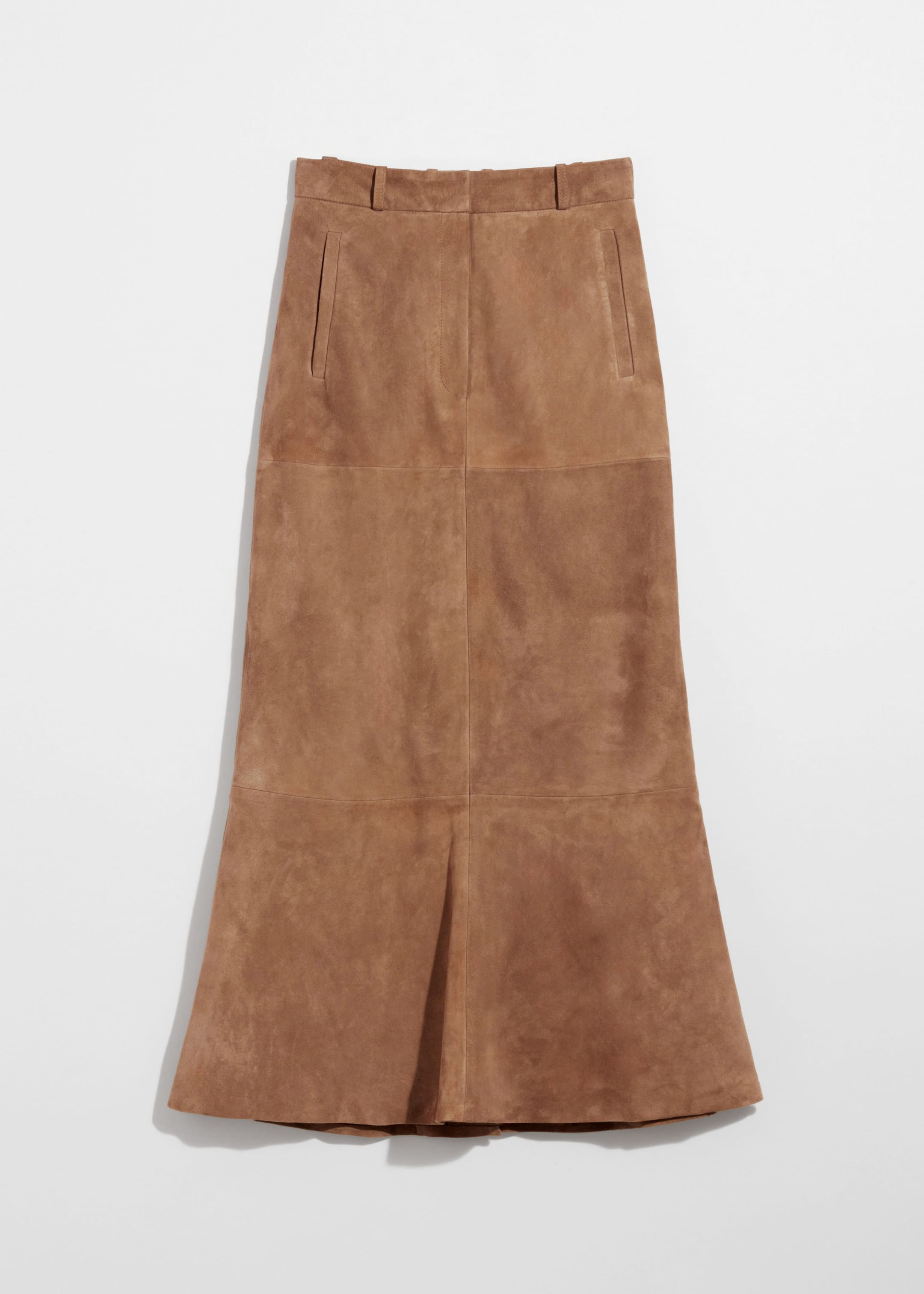 Suede Midi Skirt - Brown - Still Life