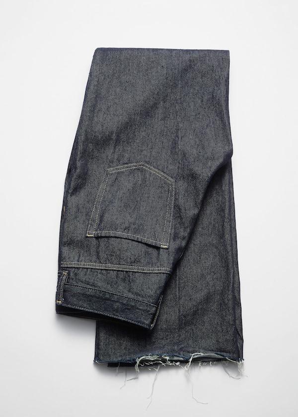 High-Waist Straight-Leg Jeans