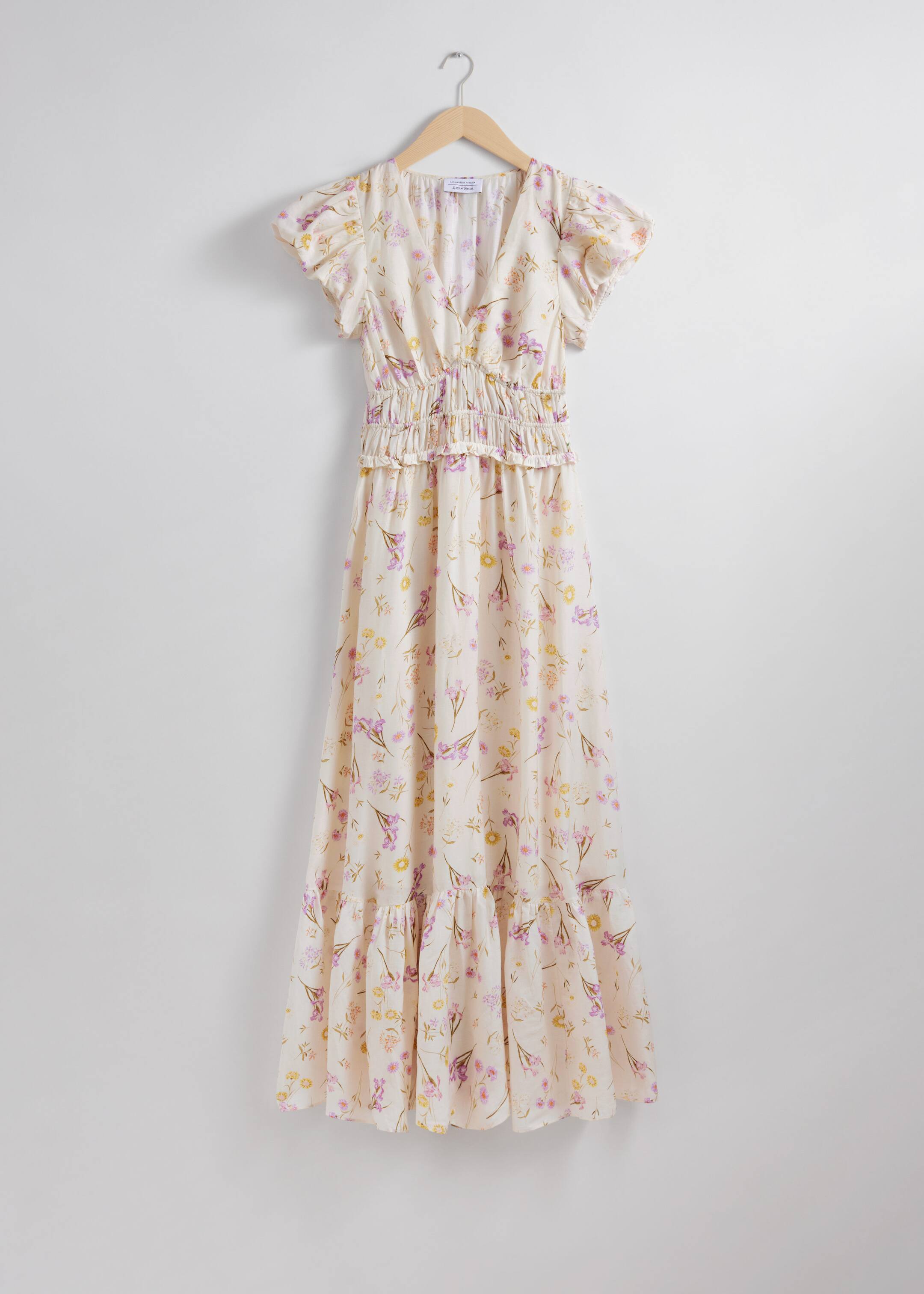 Tiered Maxi Dress - Lilac/Yellow Florals - Still Life