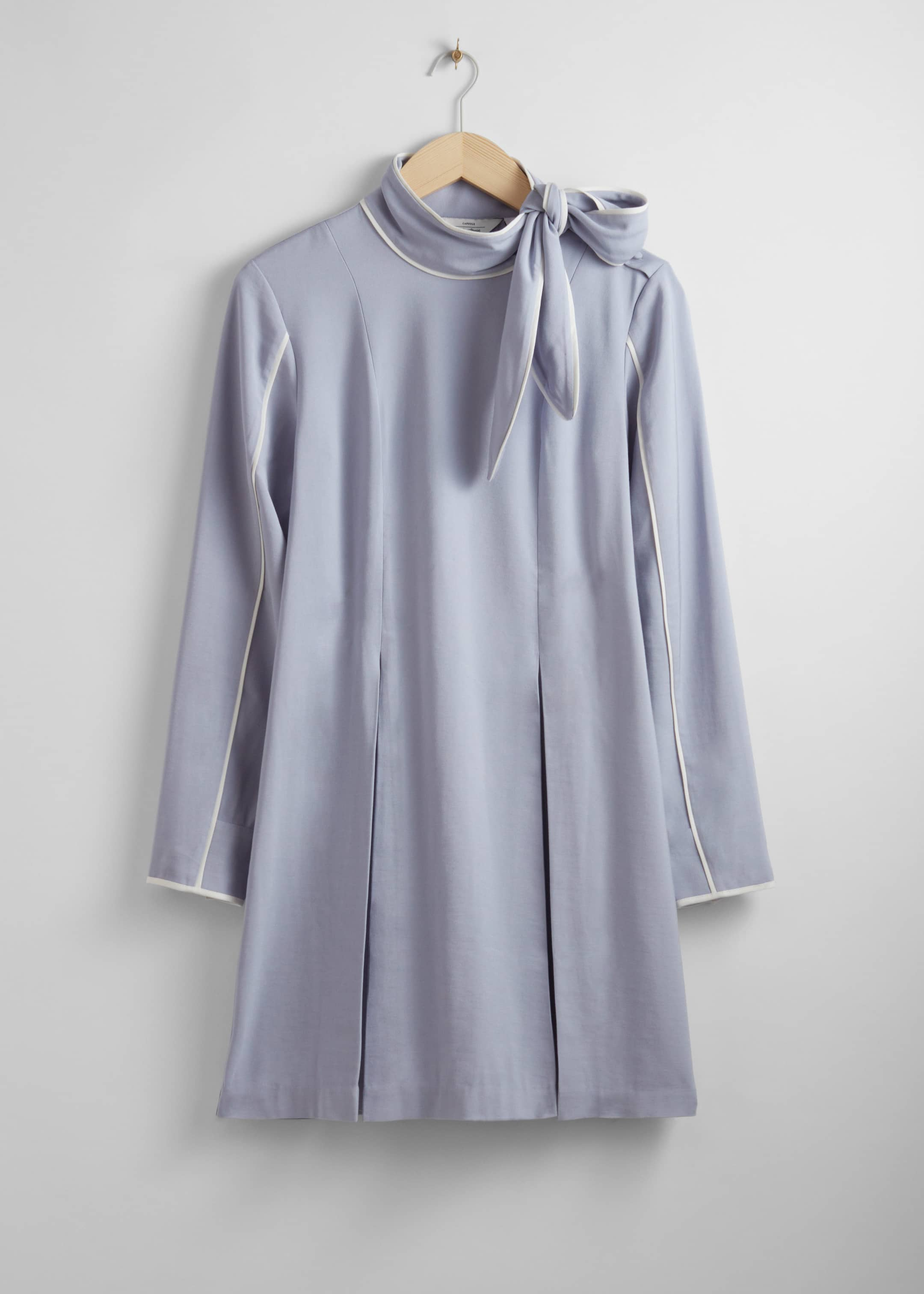 Tie-Neck Mini Dress - Lilac - Still Life