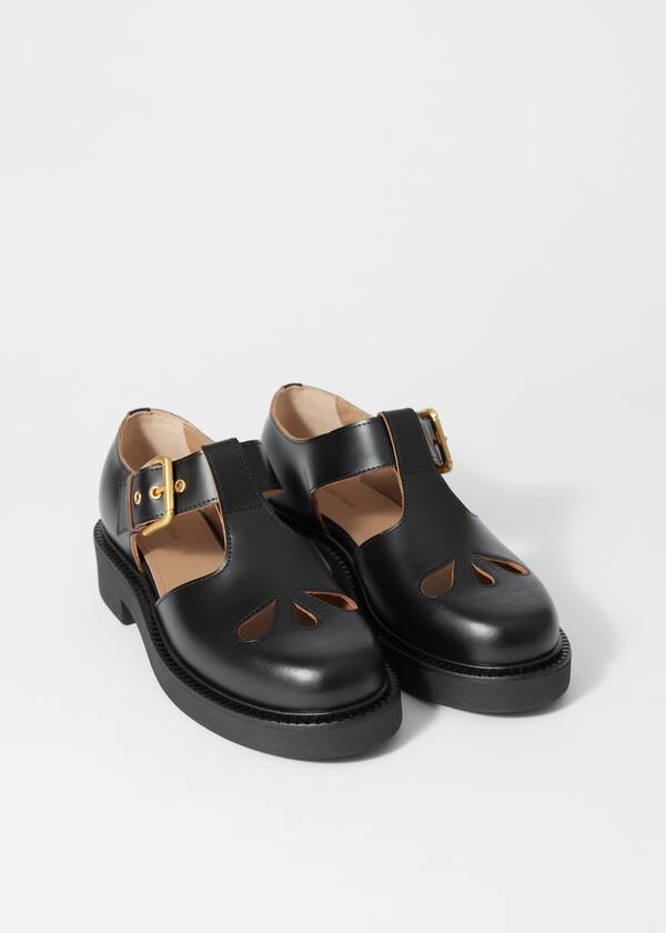 Chunky Mary-Jane Leather Shoes