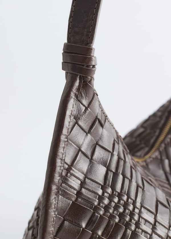 Interwoven Leather Crossbody Bag