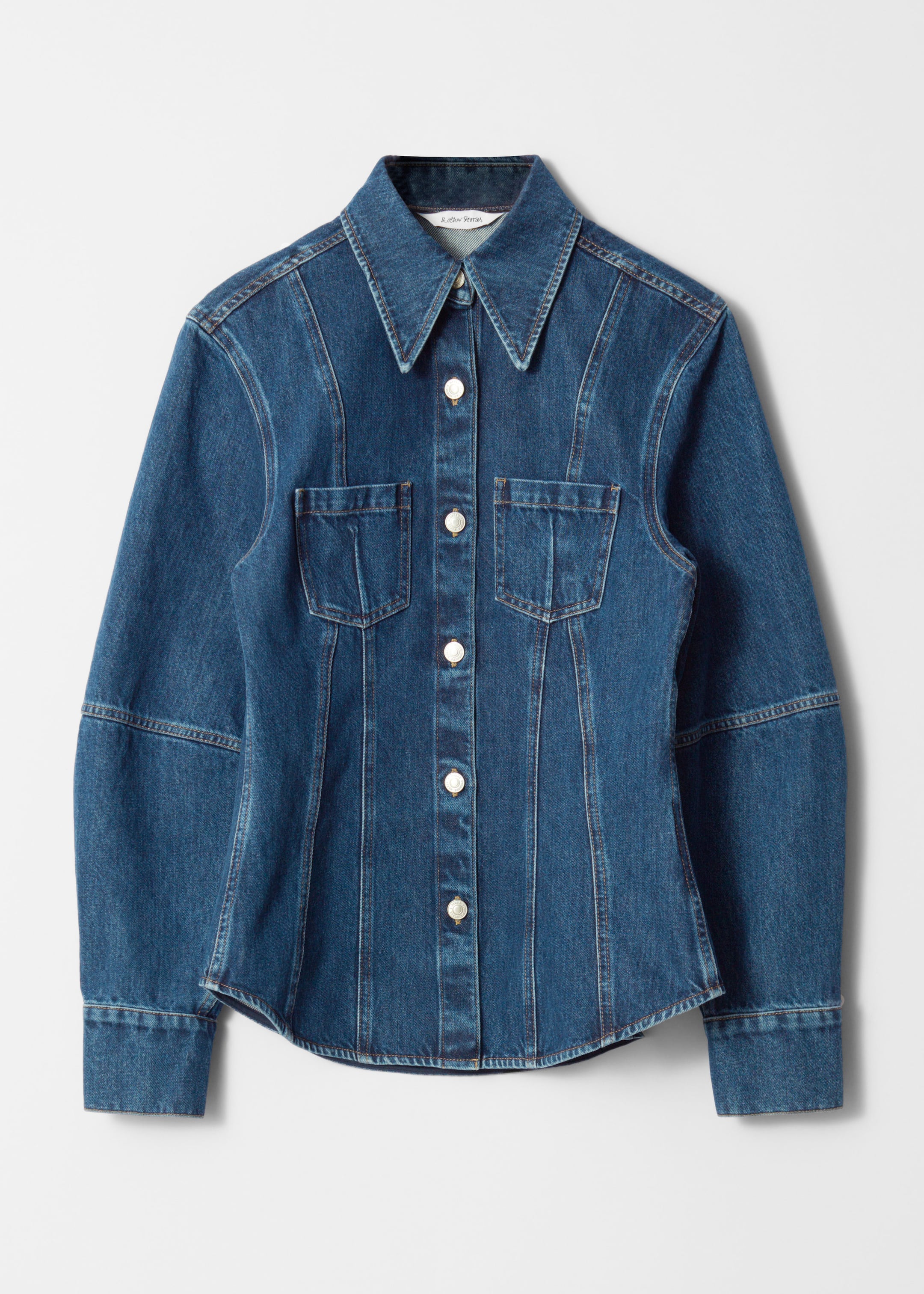 Image of Tapered Denim Shirt