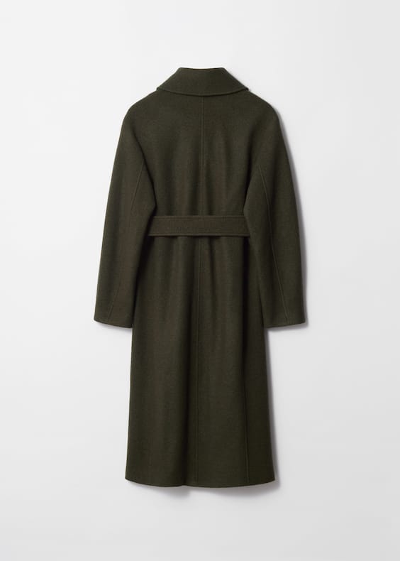Voluminous Belted Wool Coat