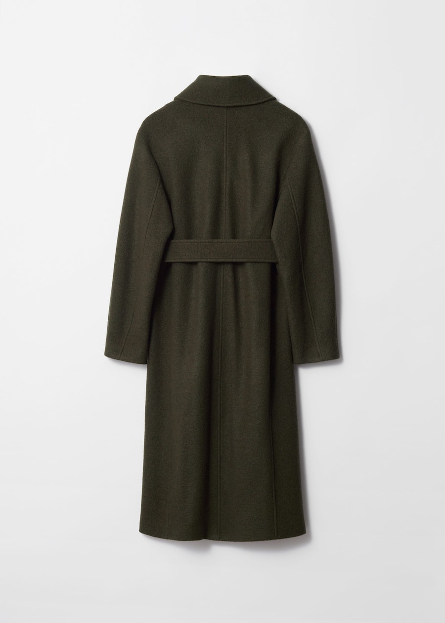 Voluminous Belted Wool Coat
